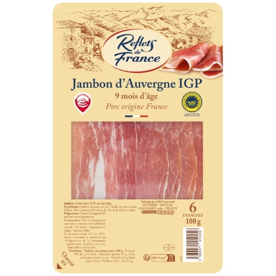 Jambon d'Auvergne IGP REFLETS DE FRANCE