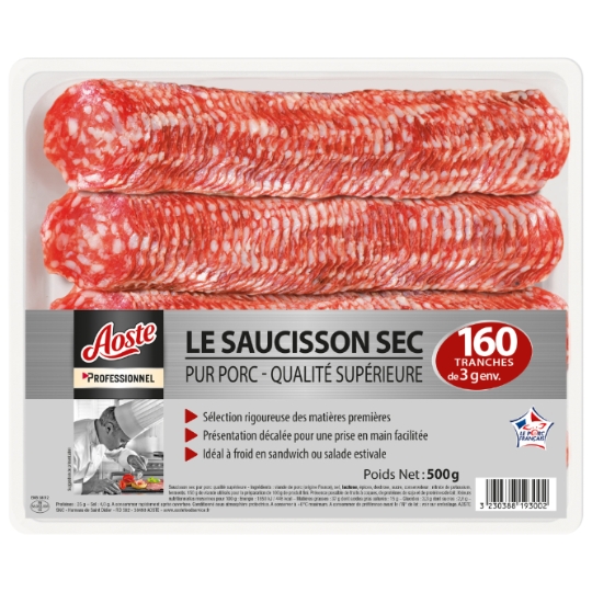 Saucisson Sec Pur Porc AOSTE