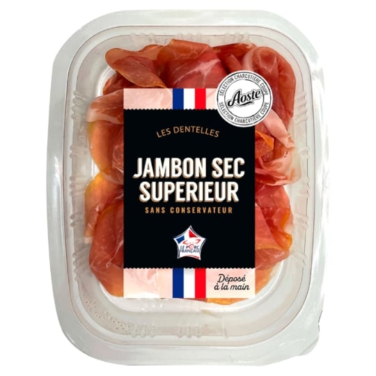 Jambon  sec en dentelles AOSTE