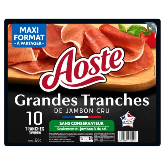 Jambon Cru Grandes Tranches AOSTE