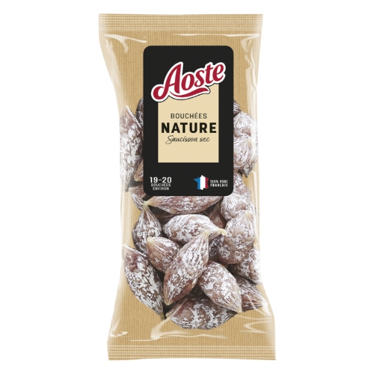 Bouchées de Saucisson Sec Nature Supérieur AOSTE