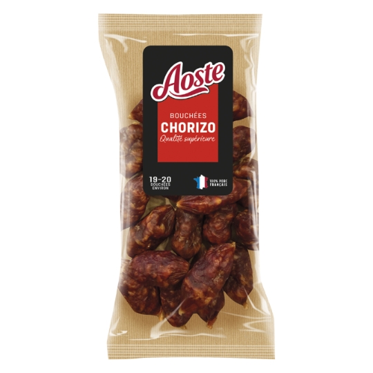 Bouchées de Chorizo Qualité Supérieure Goût Fumé AOSTE