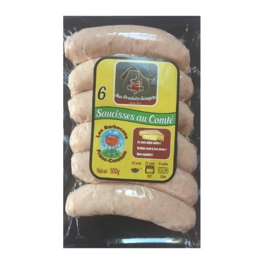 Saucisse  au conté  AUX PRODUITS SAUGETS