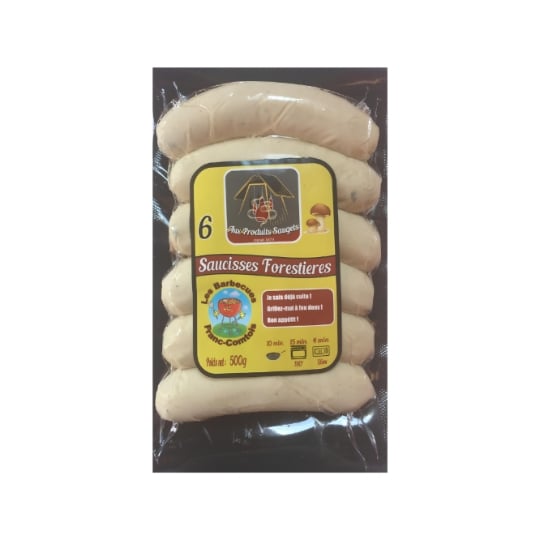 Saucisse Forestieres aux Produits Saugets AUX PRODUITS SAUGETS