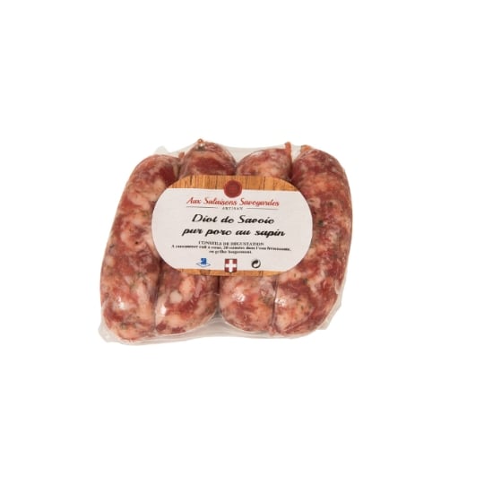 Saucisses Diots de Savoie pur porc au sapin AUX SALAISONS SAVOYARDES