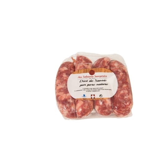 Saucisses Diots de Savoie pur porc nature AUX SALAISONS SAVOYARDES