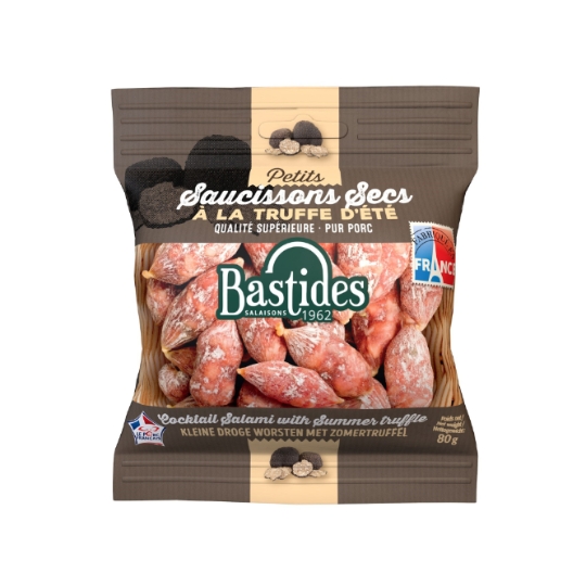 Saucisson Sec Petits à la Truffe d'Été Pur Porc BASTIDES