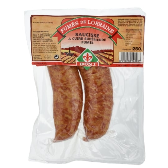 Saucisse pré-cuite supérieure fumée BONI