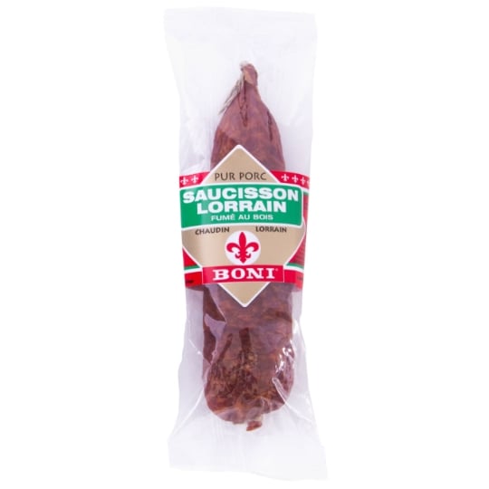Saucisson Fumé au Bois Pur Porc BONI