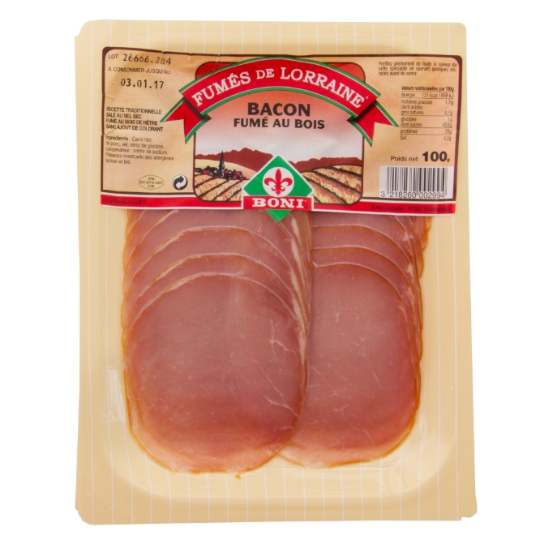 Bacon Fumé au Bois de Hêtre Fumés de Lorraine BONI