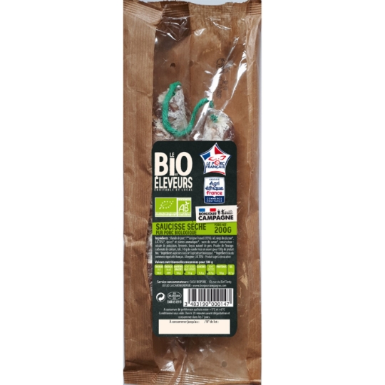Saucisse Sèche Bio BONJOUR CAMPAGNE