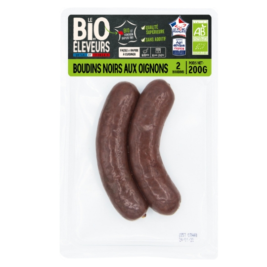 Boudins bio noirs aux oignons BONJOUR CAMPAGNE