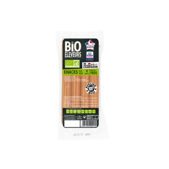 Saucisses bio pur porc BONJOUR CAMPAGNE