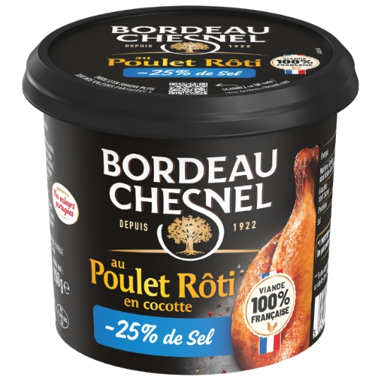 Tartinable de Poulet Rôti en Cocotte -25% de Sel BORDEAU CHESNEL