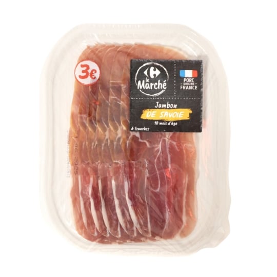 Jambon sec de Savoie sans nitrates CARREFOUR LE MARCHE