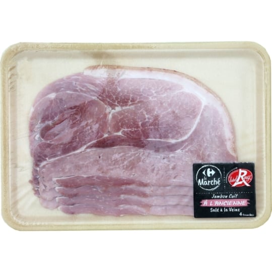 Jambon Cuit à l'Ancienne Label Rouge CARREFOUR LE MARCHE
