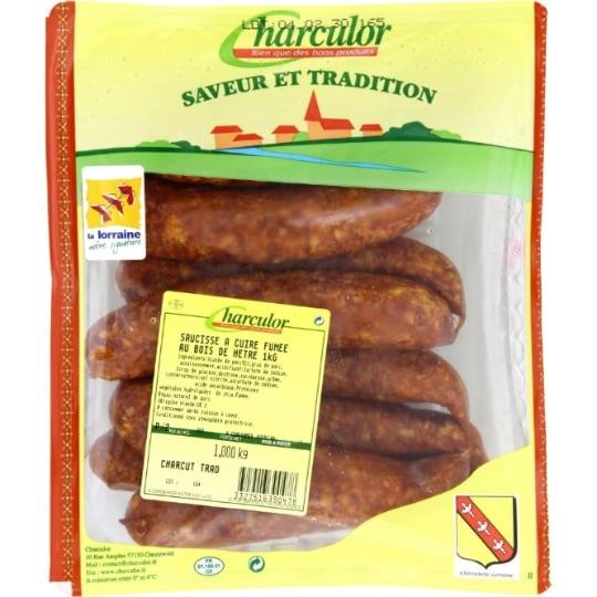 Saucisse fumée à cuire CHARCULOR