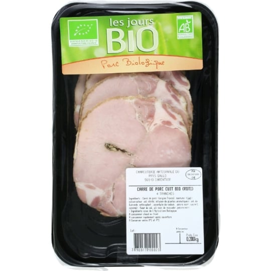 Carrés de Rôti de Porc Bio CHARCUTERIE ARTISANALE DU PAYS GALLO