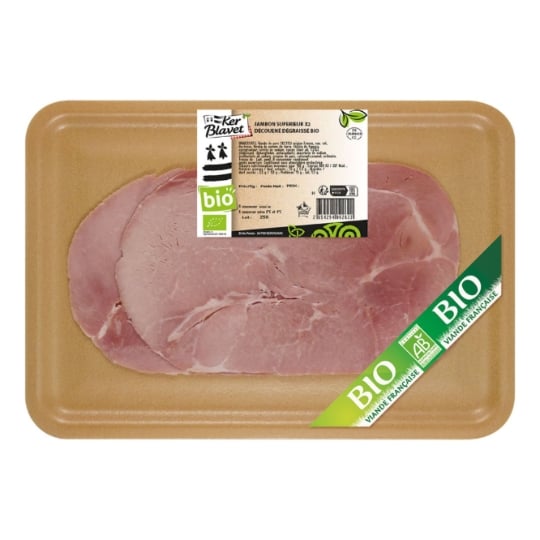 Jambon Cuit Supérieur Découenné Dégraissé Bio CHARCUTERIE BLAVET