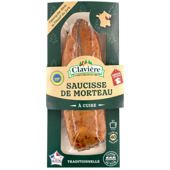Saucisse de Morteau fumée CLAVIERE