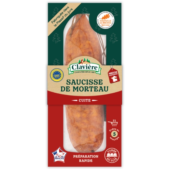Saucisse de Morteau fumée CLAVIERE
