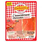 Assortiment Charcuteries Rosette, Bacon, Jambon Cru COCHONOU