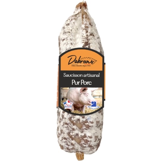 Saucisson Sec Pur Porc DEBROAS