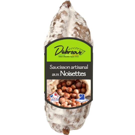 Saucisson Sec Noisettes Pur Porc DEBROAS