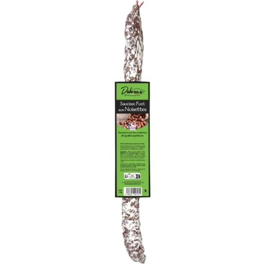 Saucisson Le Fuet Aux Noisettes DEBROAS