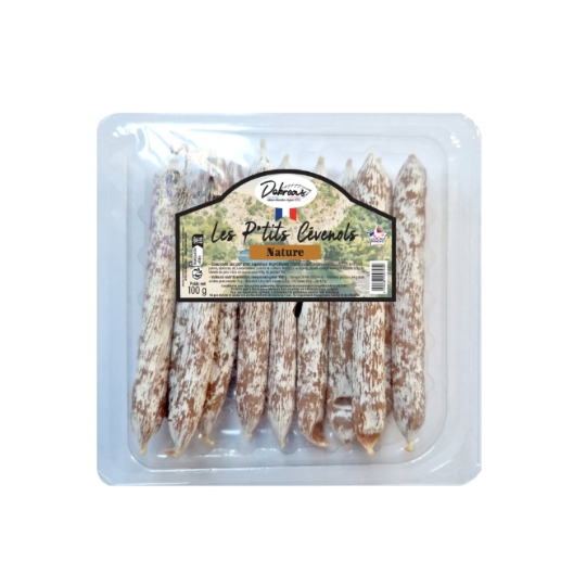 Saucisson Sec les P'tits Cevenols Nature DEBROAS