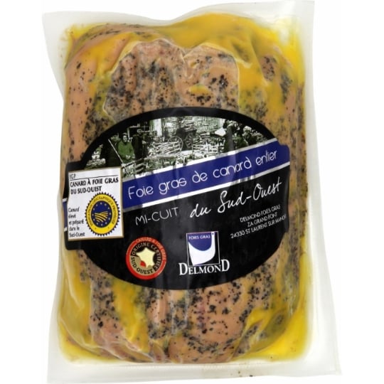 Foie Gras de Canard en Bloc du Sud-ouest Igp DELMOND