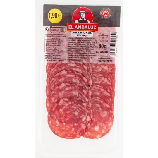 Salchichon Extra Tranché EL ANDALUZ