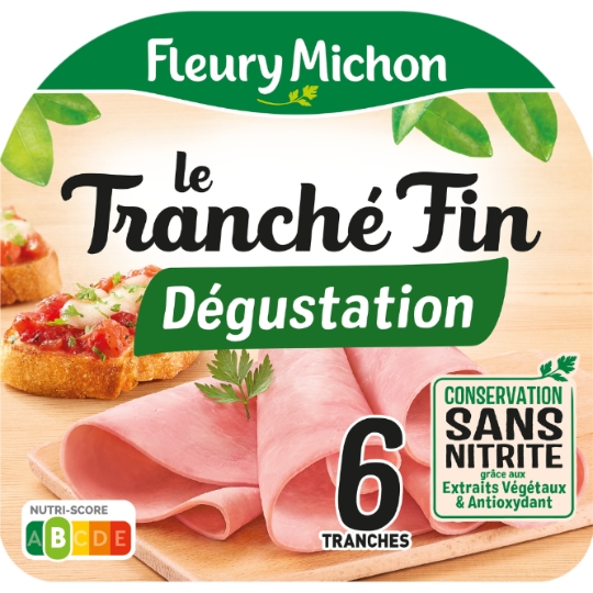 Jambon le Tranché Fin dégustation conservation sans nitrite FLEURY MICHON