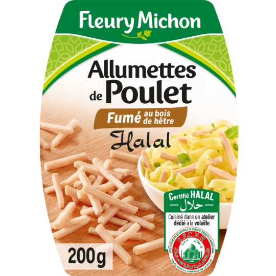 Allumettes de poulet fumées halal FLEURY MICHON