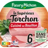 Jambon Cuit Le Torchon au Bouillon Sans Nitrite FLEURY MICHON