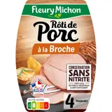 Rôti de porc à la broche conservation sans nitrite FLEURY MICHON
