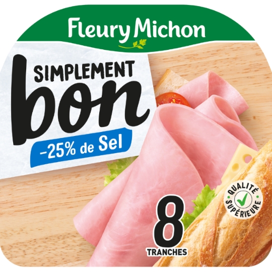 Jambon Simplement Bon Réduit en Sel FLEURY MICHON