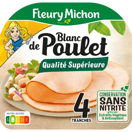 Blanc de poulet Conservation Sans Nitrite FLEURY MICHON