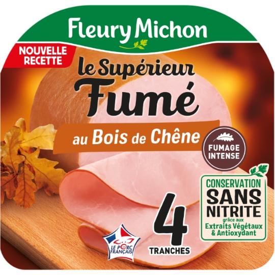 Jambon Le Fumé Conservation Sans Nitrite FLEURY MICHON