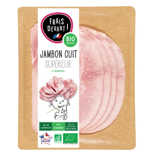 Jambon Cuit Supérieur Bio FRAIS DEVANT !