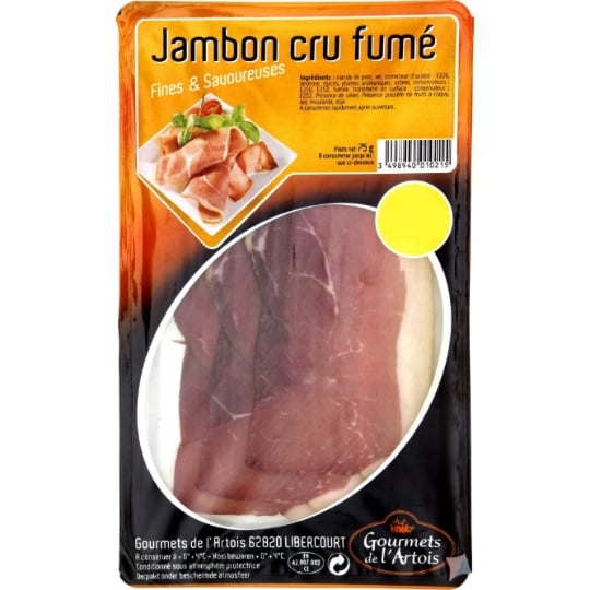 Jambon Cru Fumé GOURMETS DE L'ARTOIS