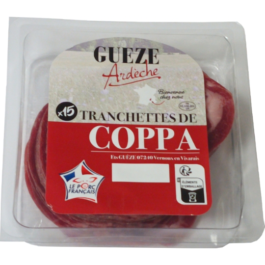 Coppa Tranchée Porc Français d'Ardèche GUEZE