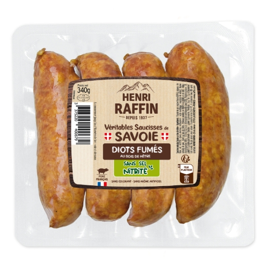 Saucisse de Savoir Diot Fumé HENRI RAFFIN