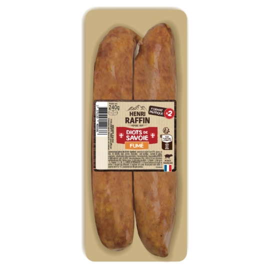 Saucisses Diots de Savoie Fumé HENRI RAFFIN