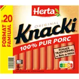 Knacki Saucisses 100% Pur Porc HERTA
