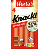 Knacki Saucisses Sans Nitrite 100% Pur Porc HERTA