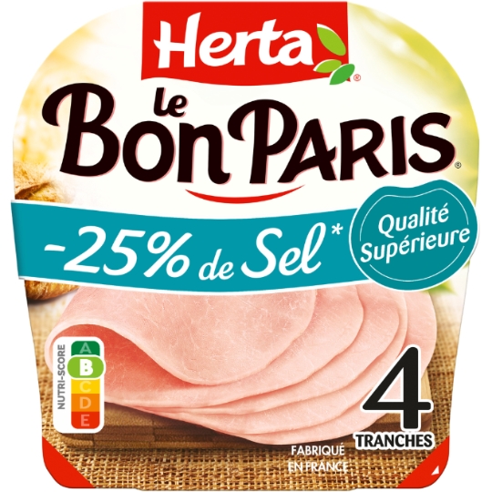 Jambon Sel Réduit - Le Bon Paris HERTA
