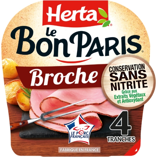 Jambon A La Broche Sans Nitrite - Le Bon Paris HERTA