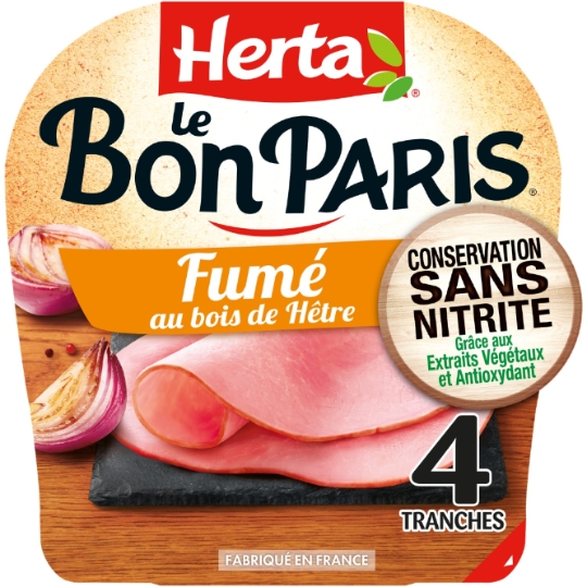 Jambon Fumé Sans Nitrite - Le Bon Paris HERTA