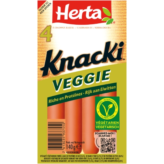 Knacki Saucisses Végétales HERTA